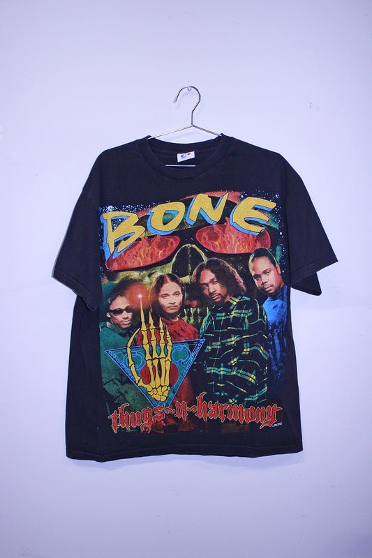 BTNH on worn black tee (XL)
