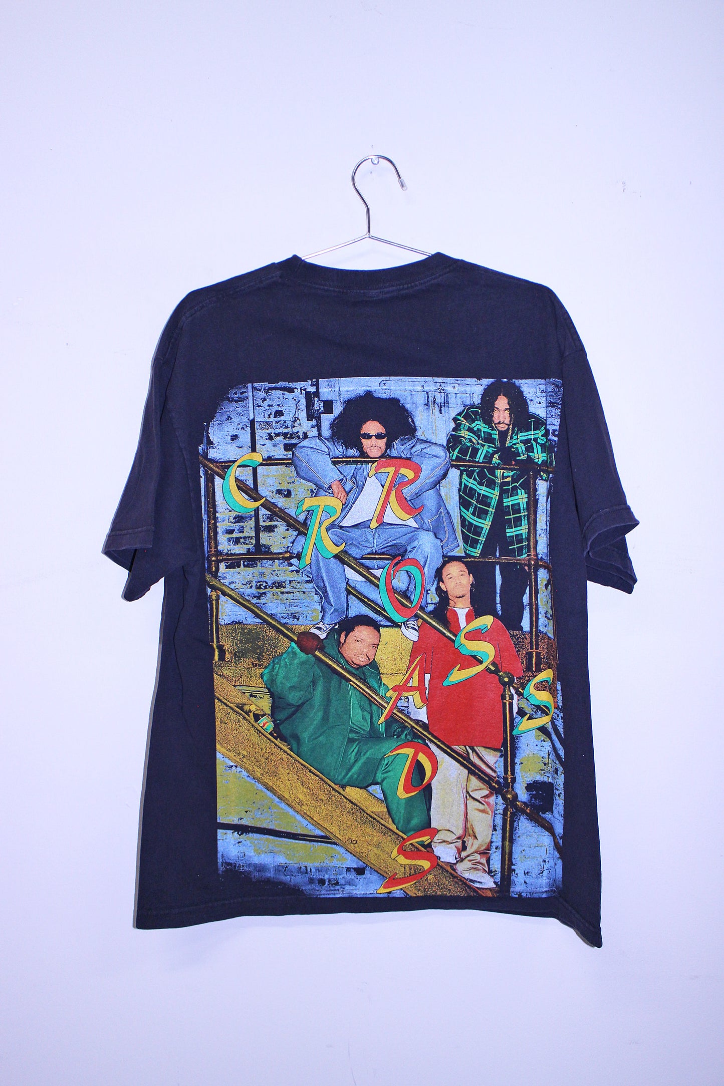 BTNH on worn black tee (XL)