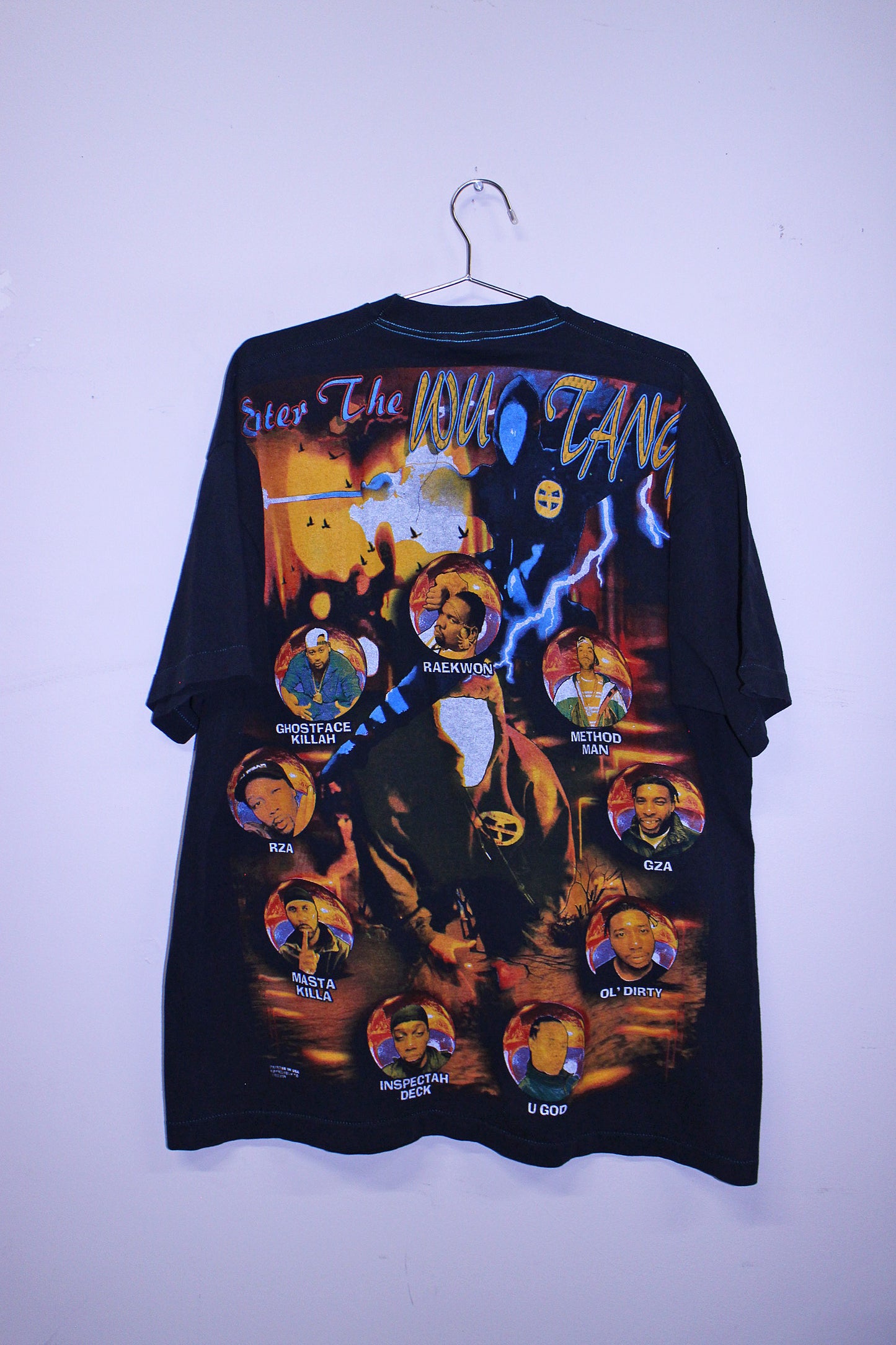 Wu Army on vintage single stich FOTL shirt (XXL)