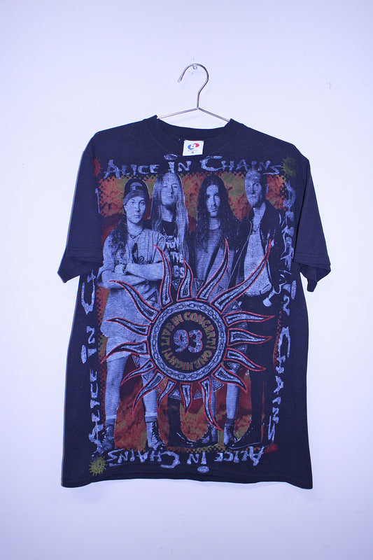 AIC on faded black tee (XL)
