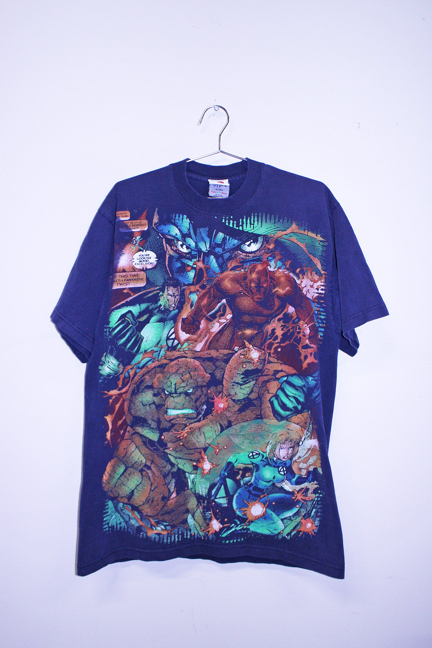 Fantastic 4 on Shaka heavyweight tee (XL)