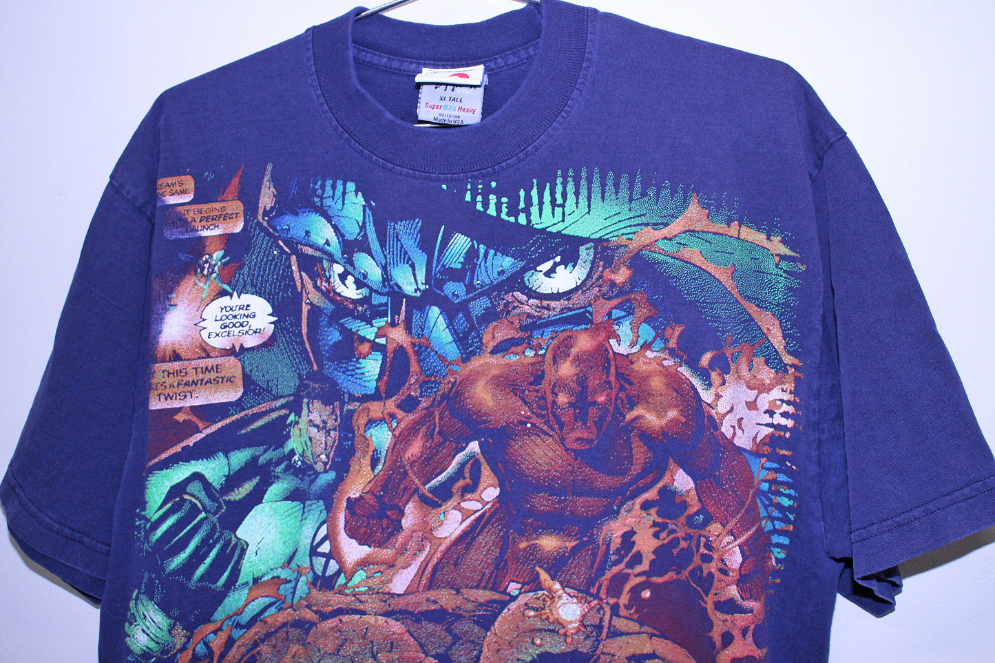 Fantastic 4 on Shaka heavyweight tee (XL)