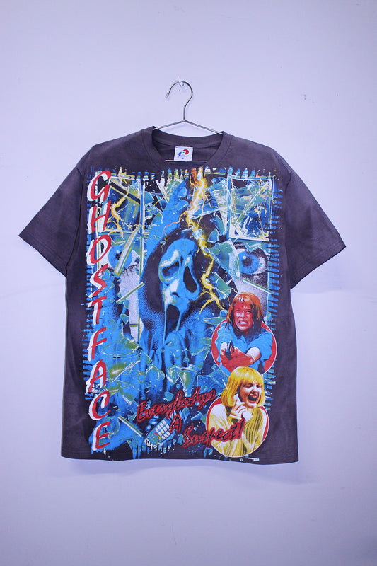 Ghostface on heavy faded BSC tee (L)