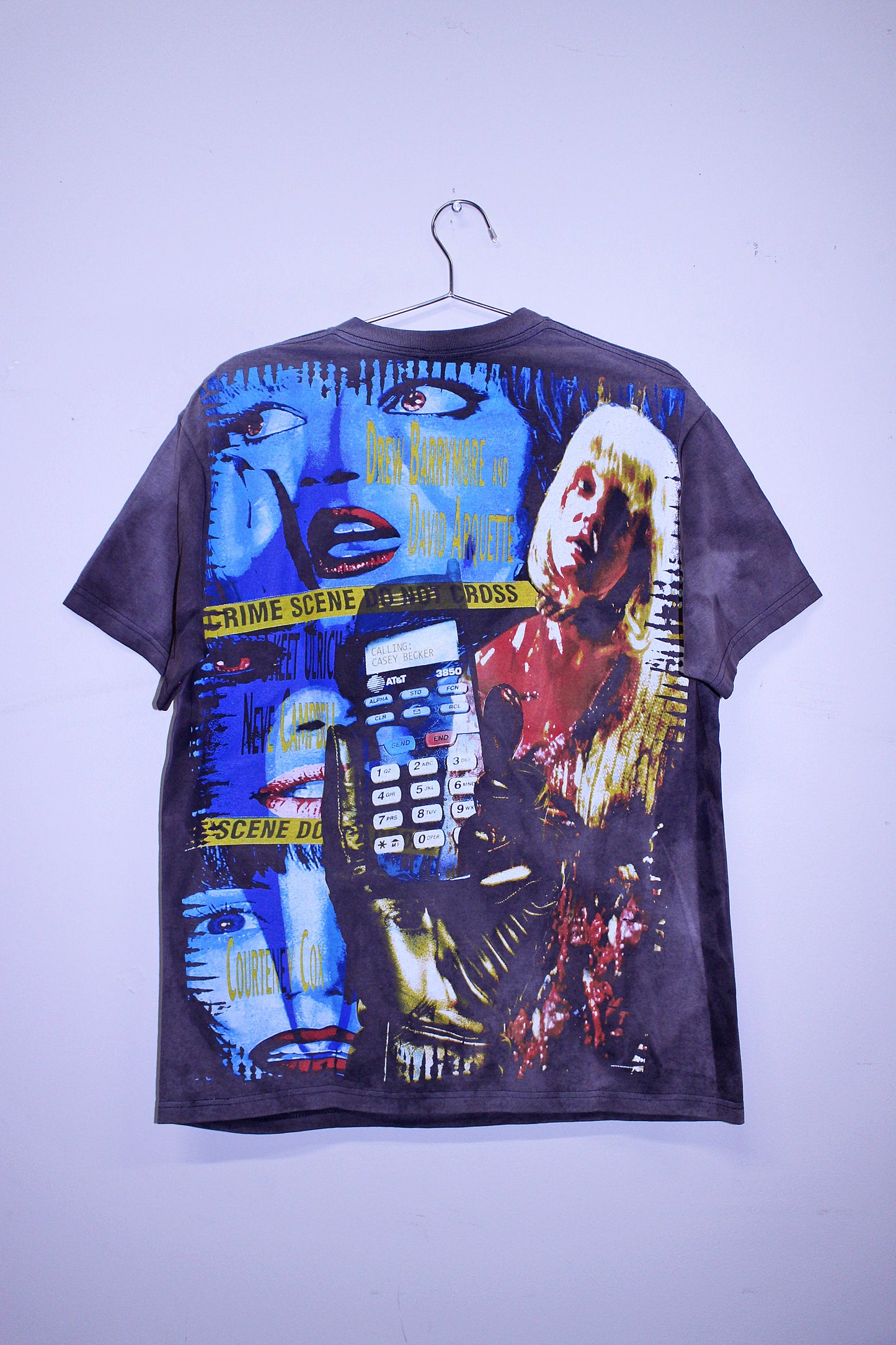 Ghostface on heavy faded BSC tee (L)