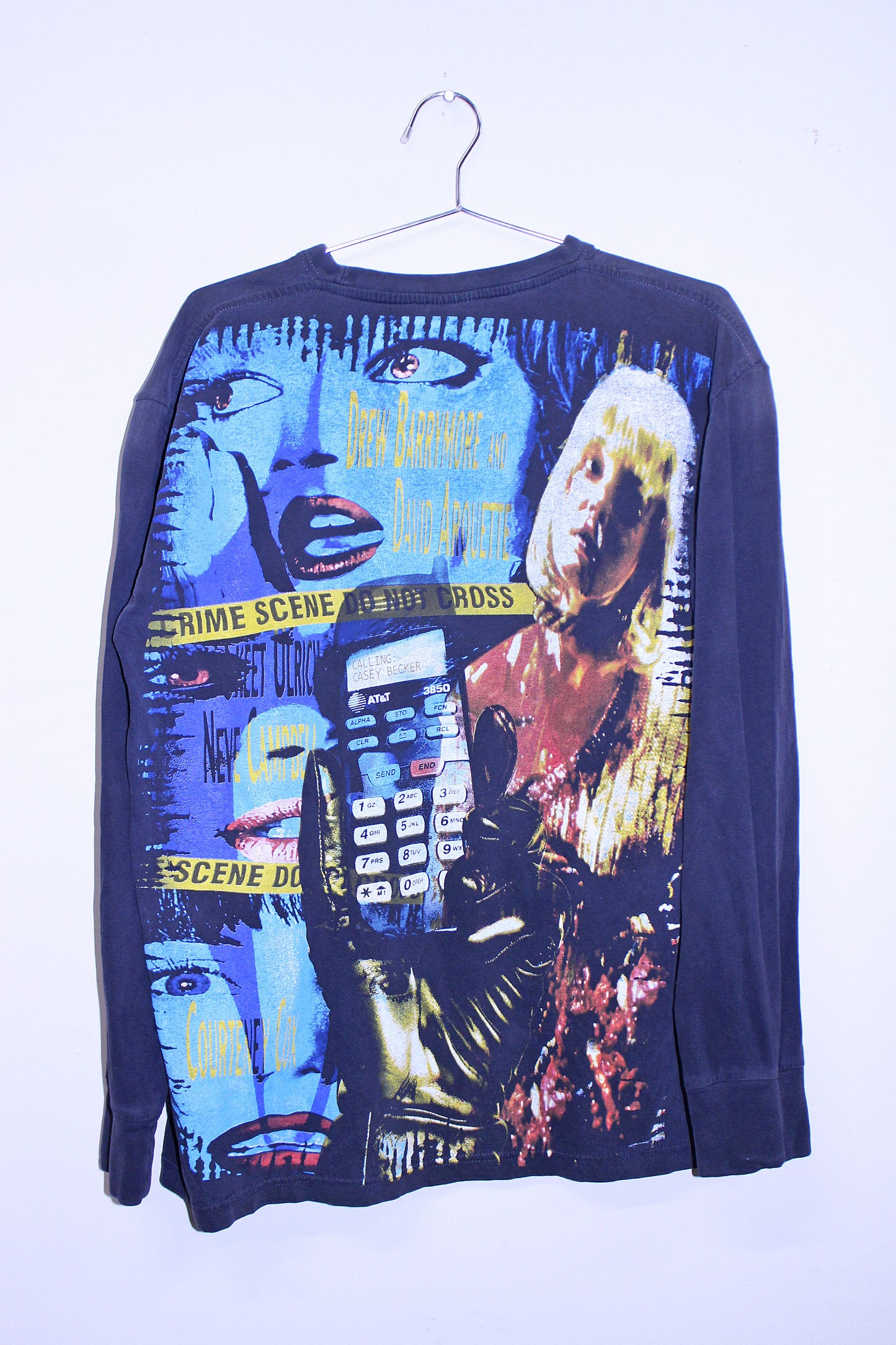 Ghostface on faded longsleeve (M)