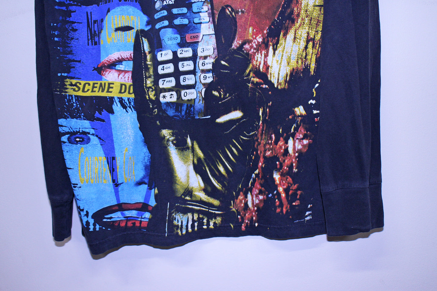 Ghostface on faded longsleeve (M)