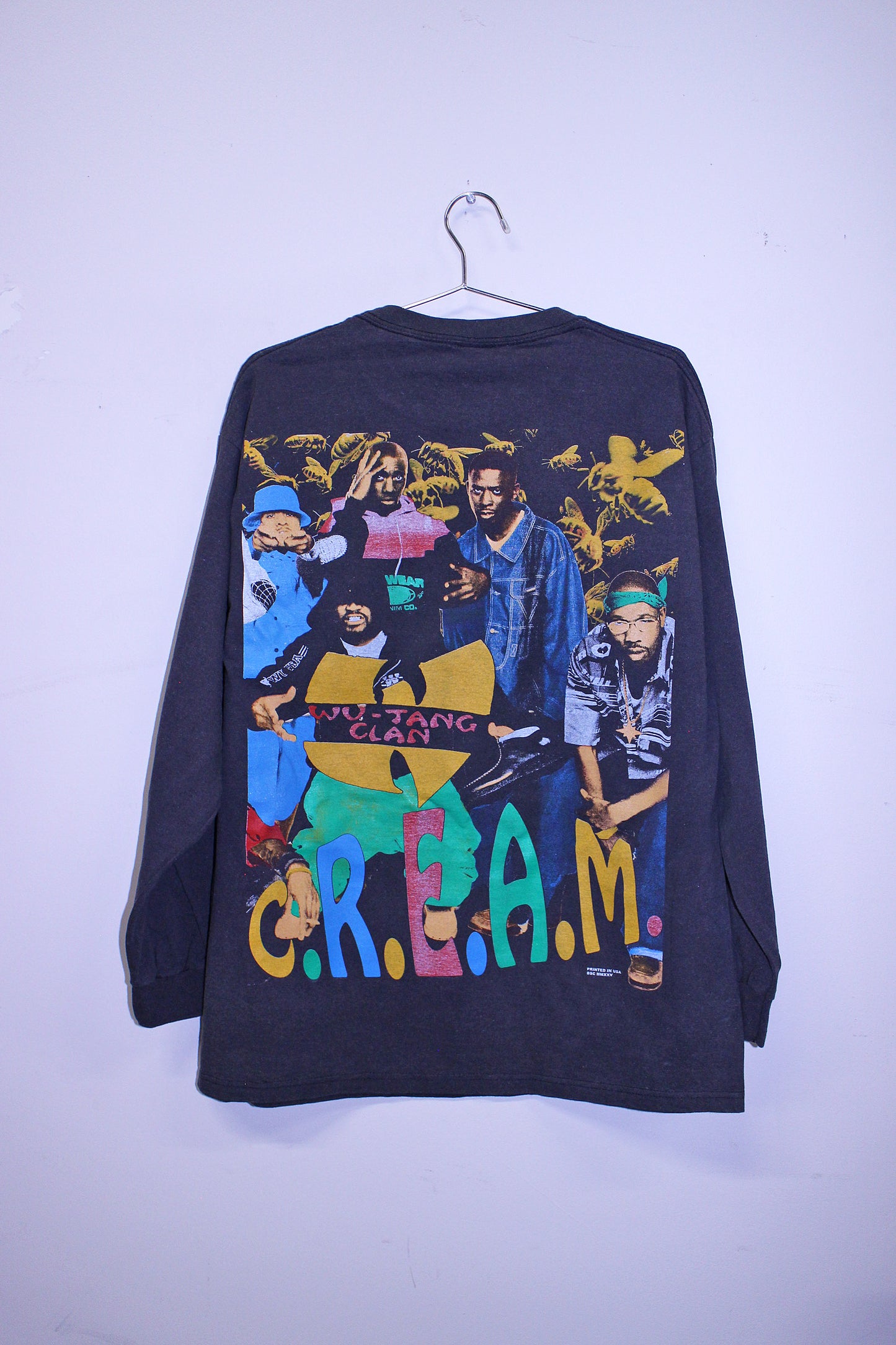 Wu Killa Bees on faded BSC longsleeve