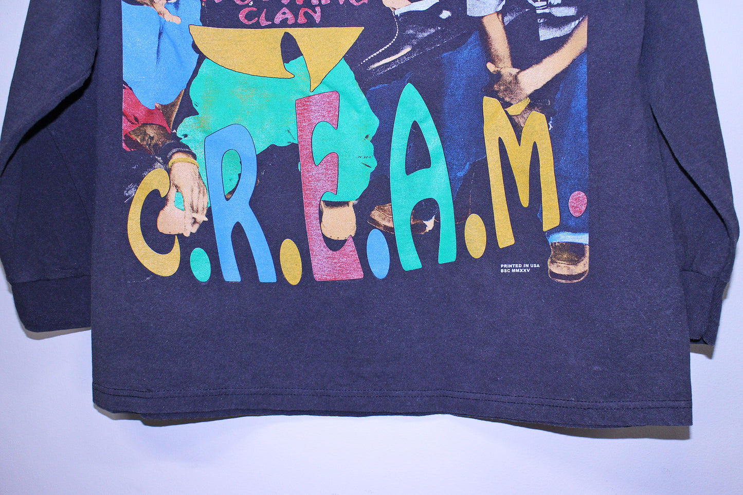 Wu Killa Bees on faded BSC longsleeve