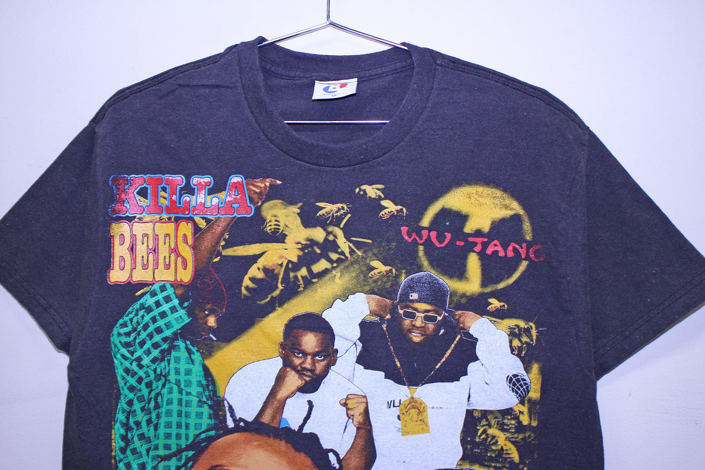 Wu Killa Bees on faded BSC tee (L)