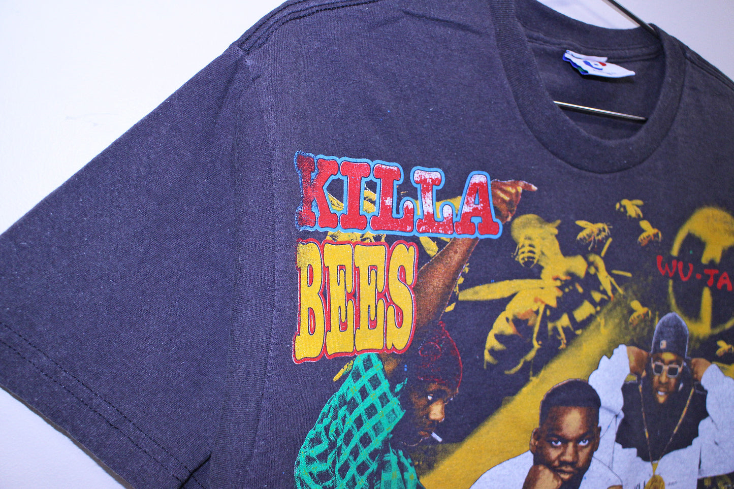 Wu Killa Bees on faded BSC tee (L)