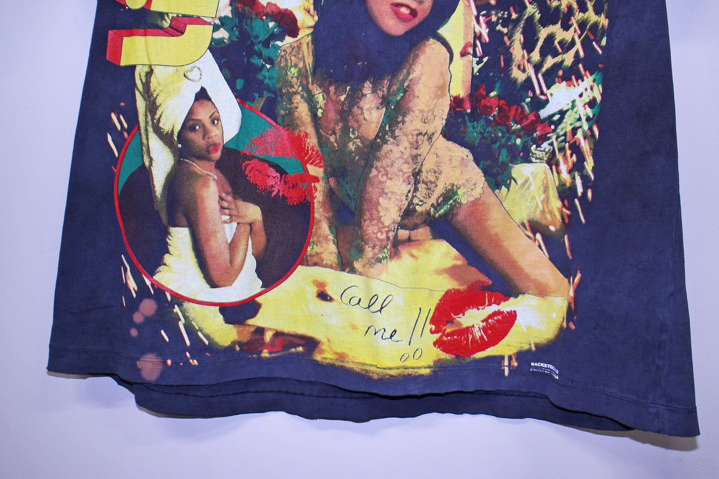 Lil Kim on faded worn unknown black tee (XL)