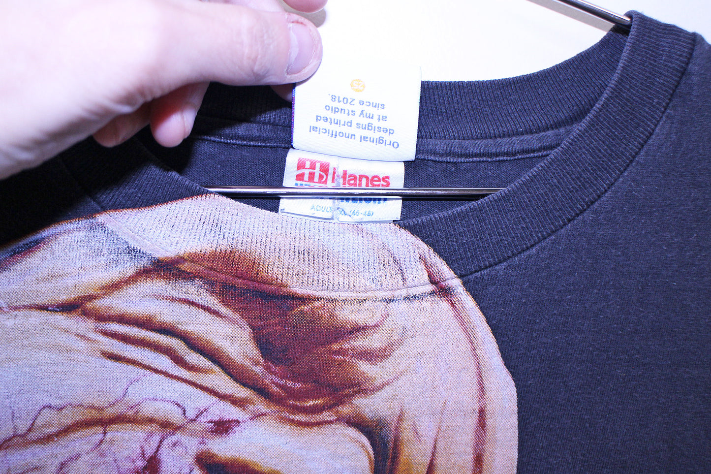 The Thing on faded Hanes tee (XL)