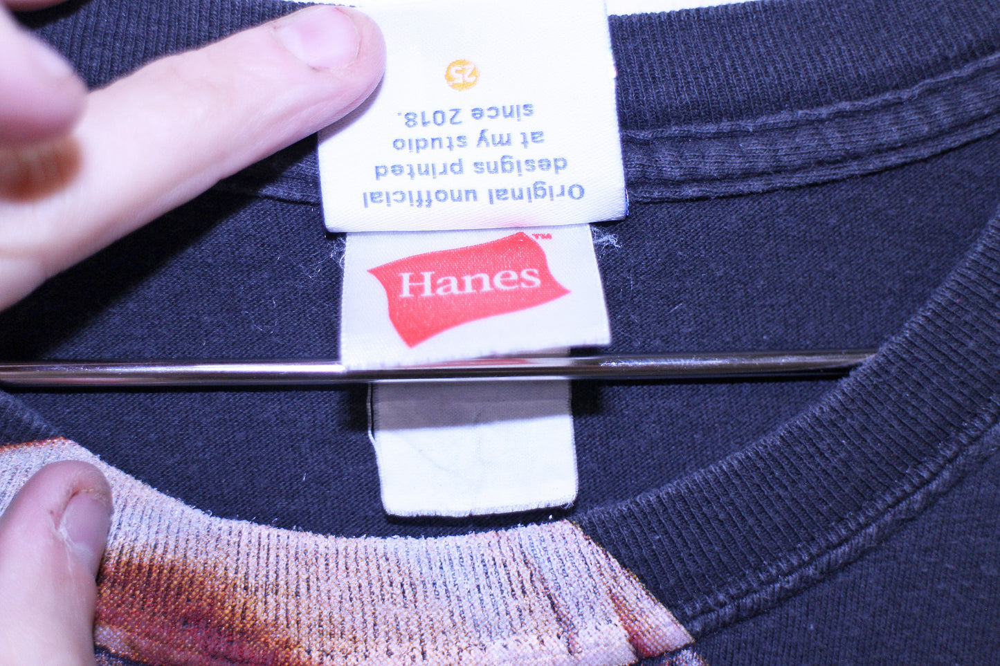 THING on faded hanes tee w/ faded backprint (XL)