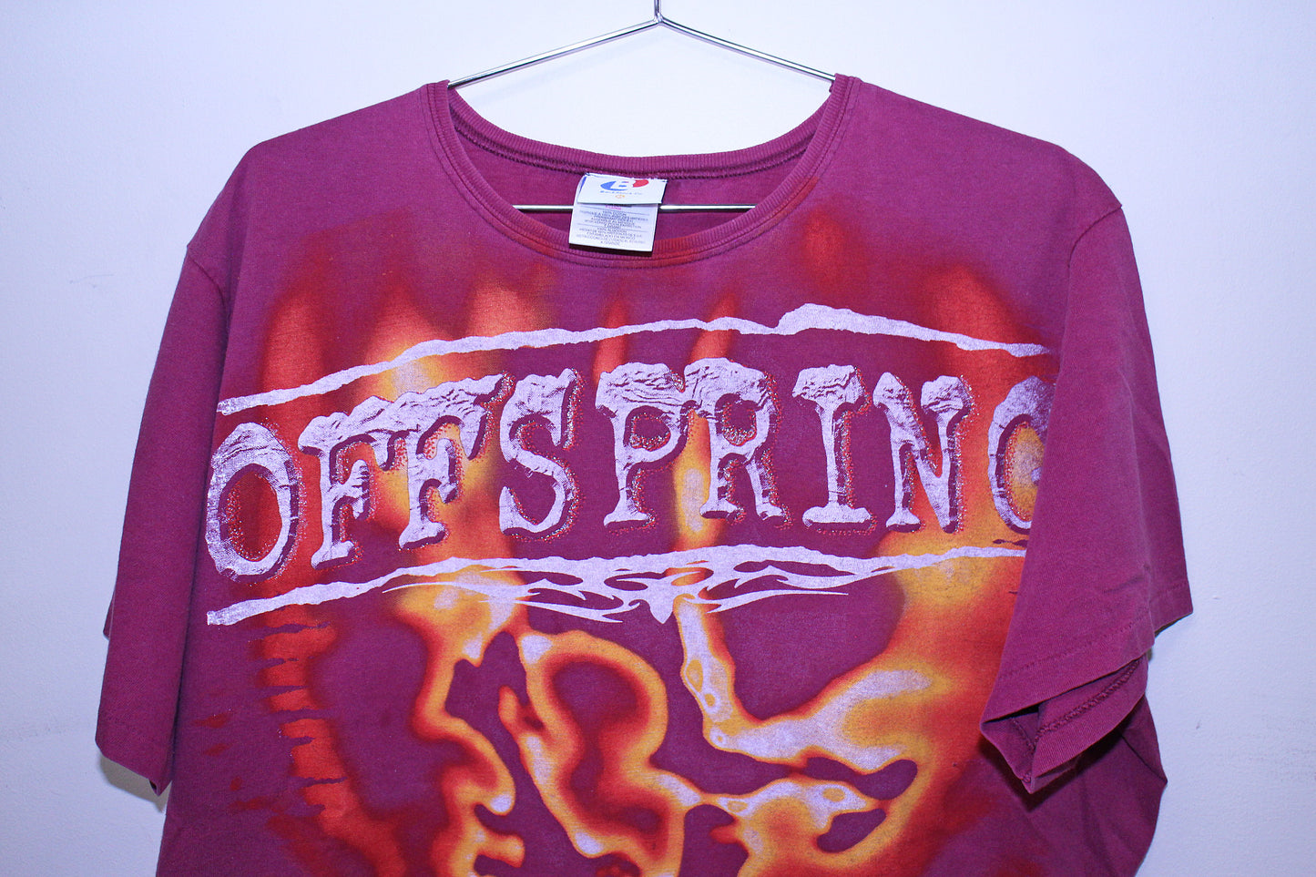 Offspring on maroon vintage Hanes her way tee (XL)