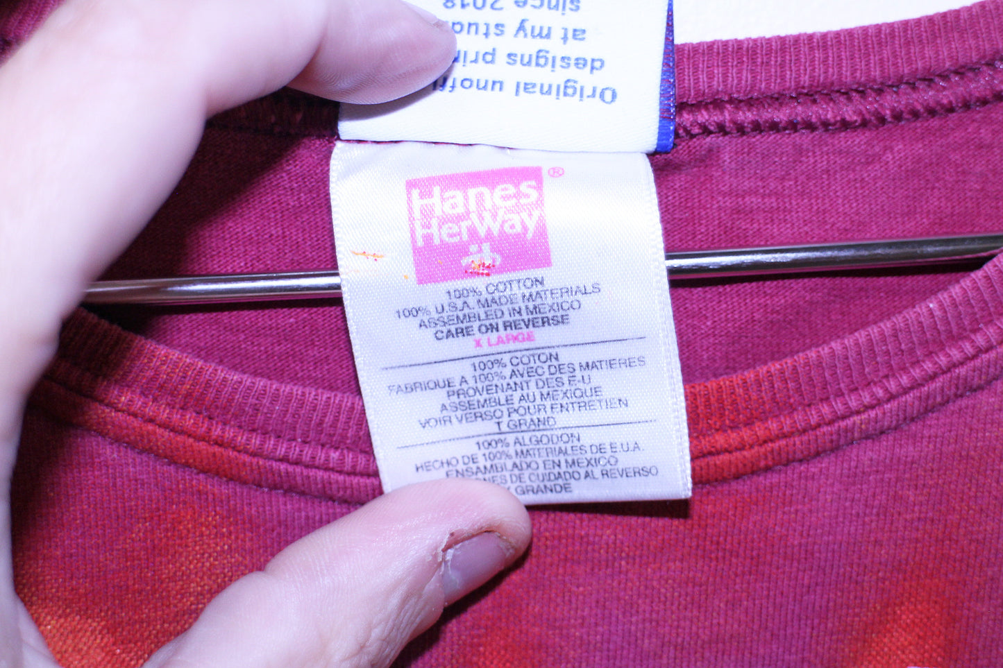 Offspring on maroon vintage Hanes her way tee (XL)
