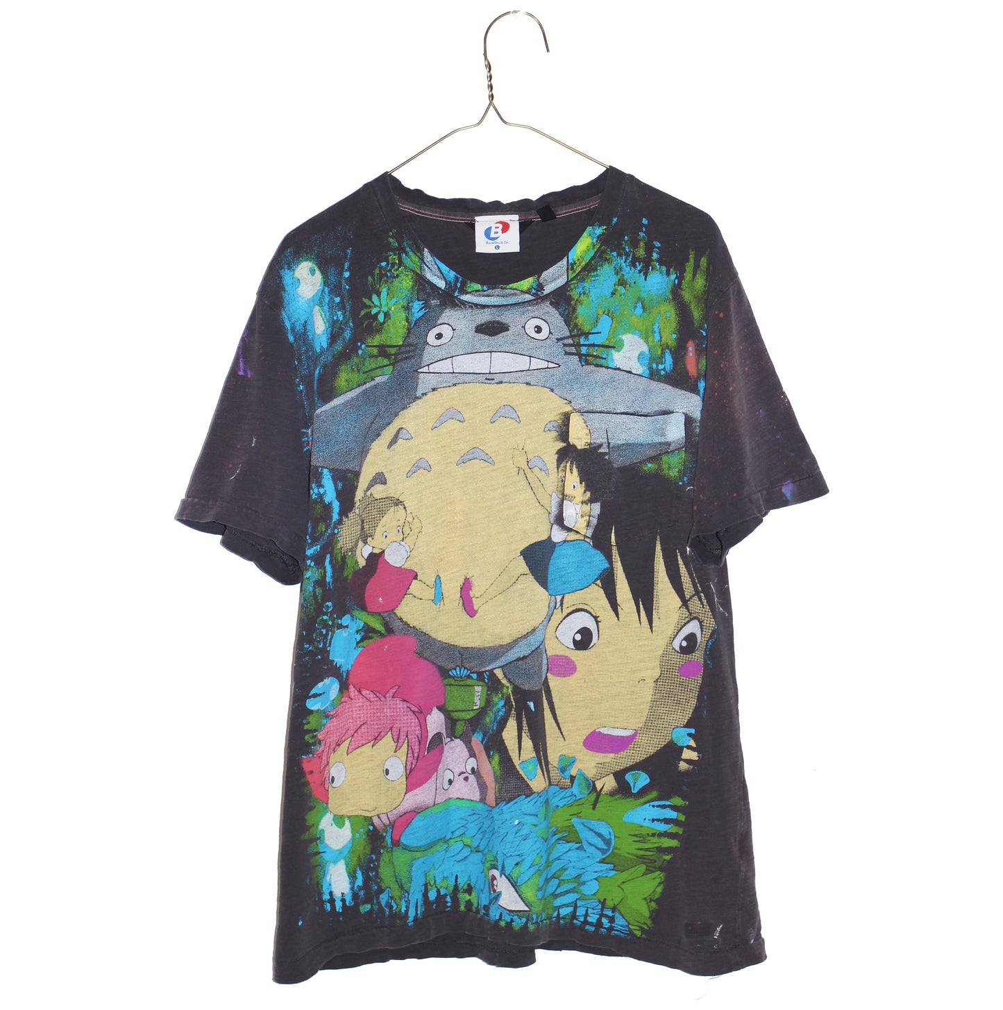 Faded Ghibli Single Stitch modern Tee (L)