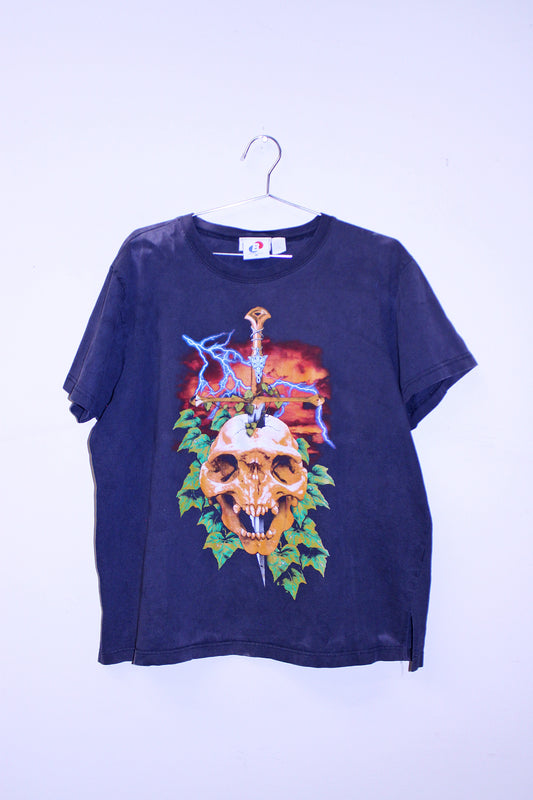 LOTR on vintage faded womens Liz Claiborne tee (2-L)