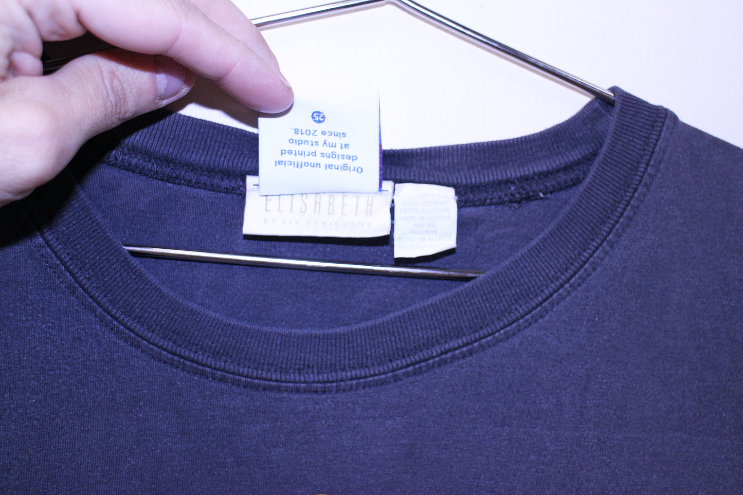 LOTR on vintage faded womens Liz Claiborne tee (2-L)