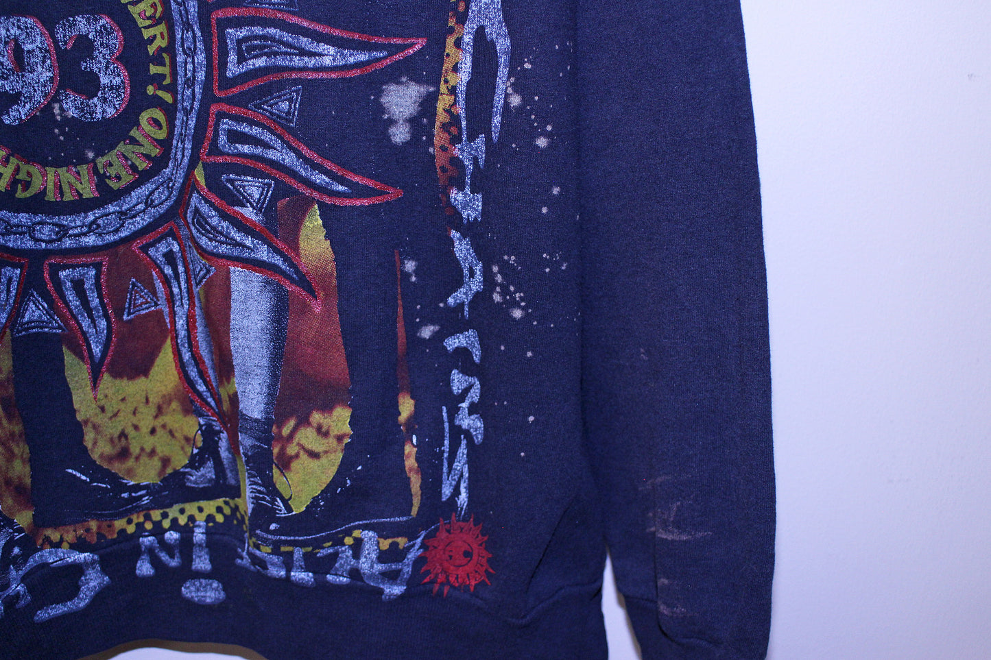 A.I.C on faded & worn 50/50 sweatshirt (XXL)