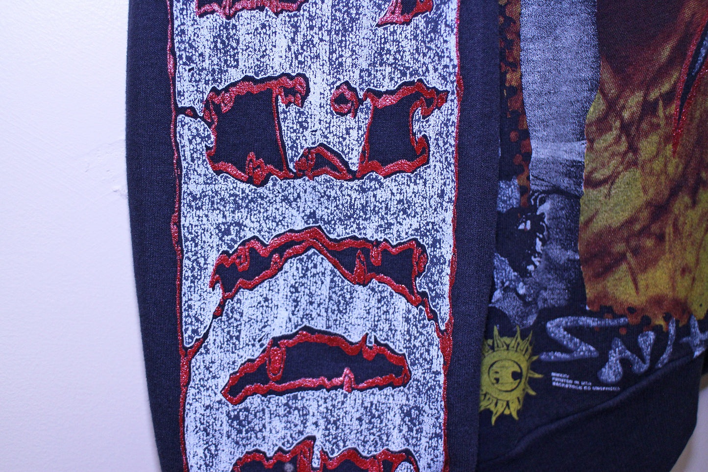 A.I.C on faded & worn 50/50 sweatshirt (XXL)