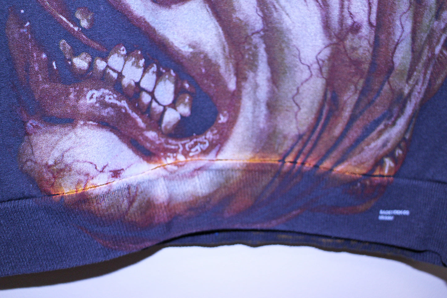 THING on vintage faded hanes 50/50 sweatshirt (L)