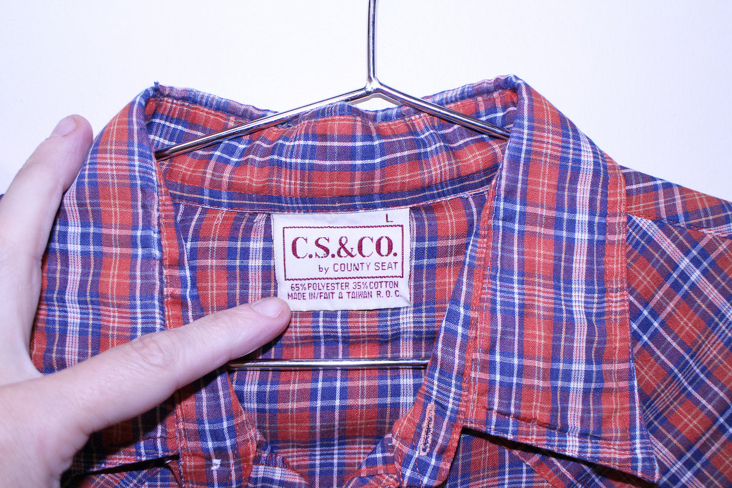 Willie on thin CS&CO western pearl snap button up (L)