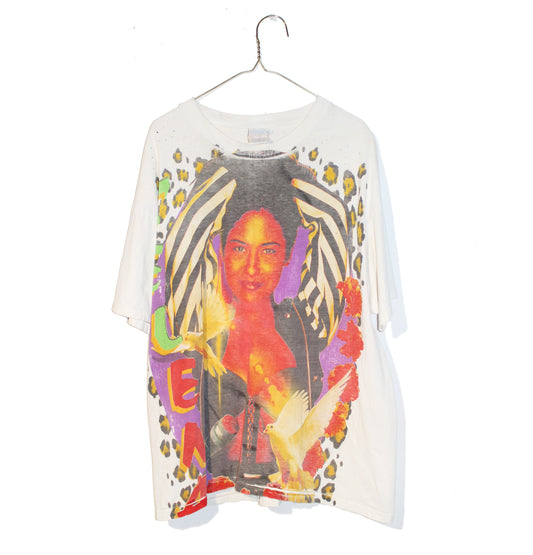 Faded/Bejeweled Selena Vintage Hanes Tee (XL)