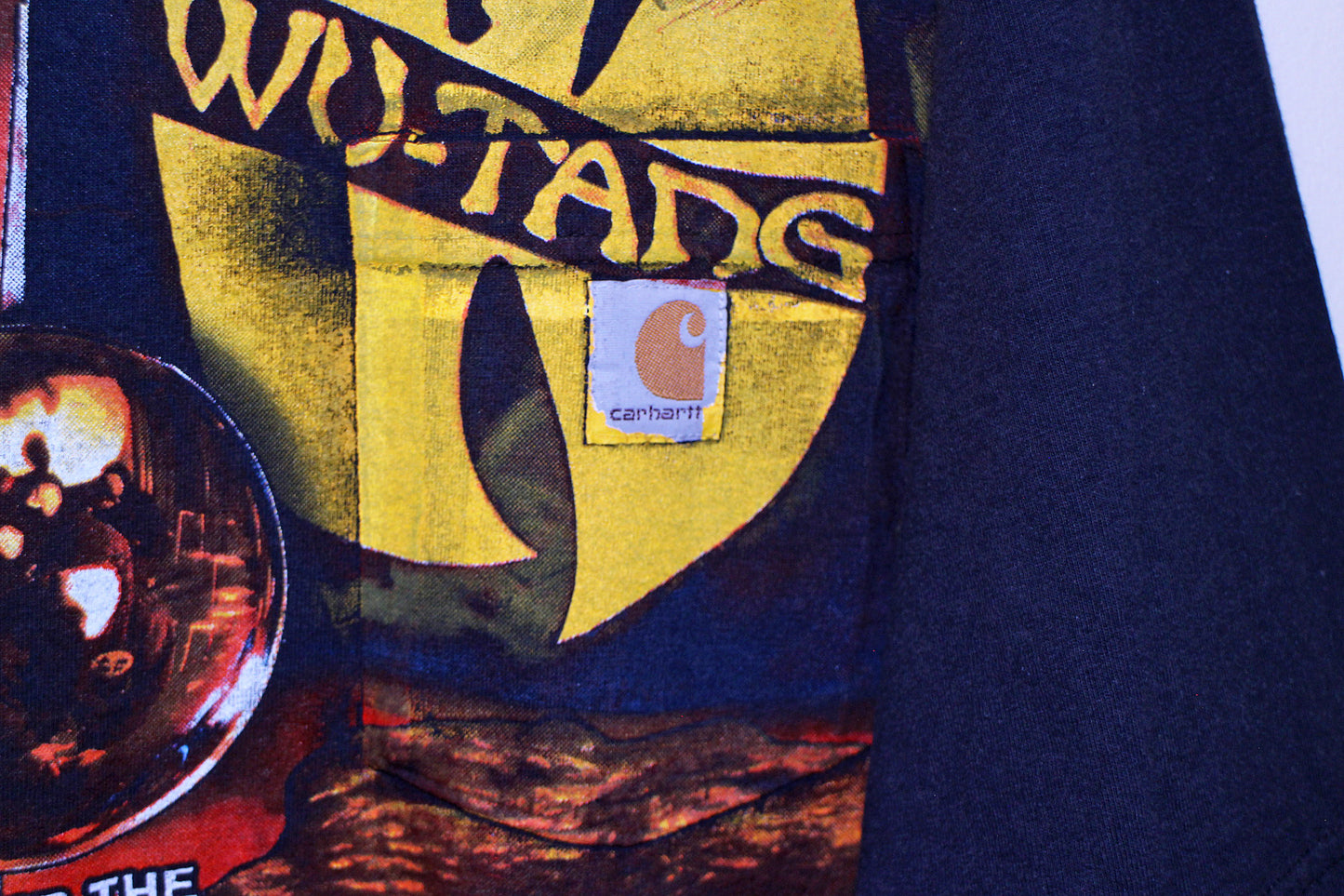Wu Army on faded Carhartt Pocket Tee (XL)