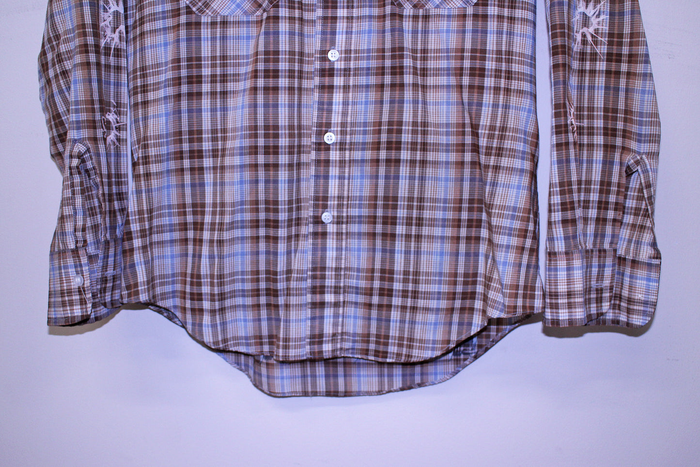 Willie on vintage GAP western pearl snap (M)