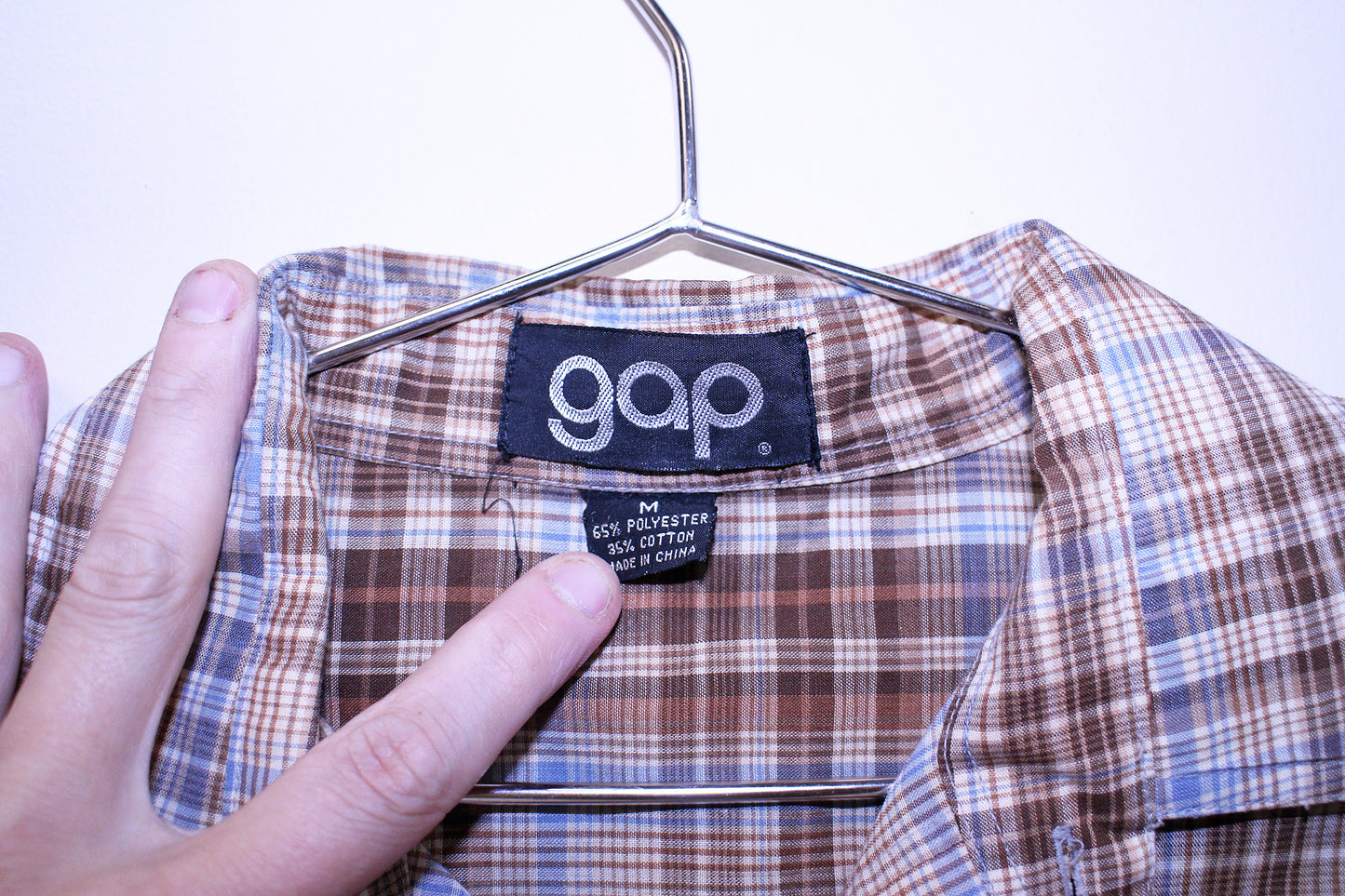 Willie on vintage GAP western pearl snap (M)