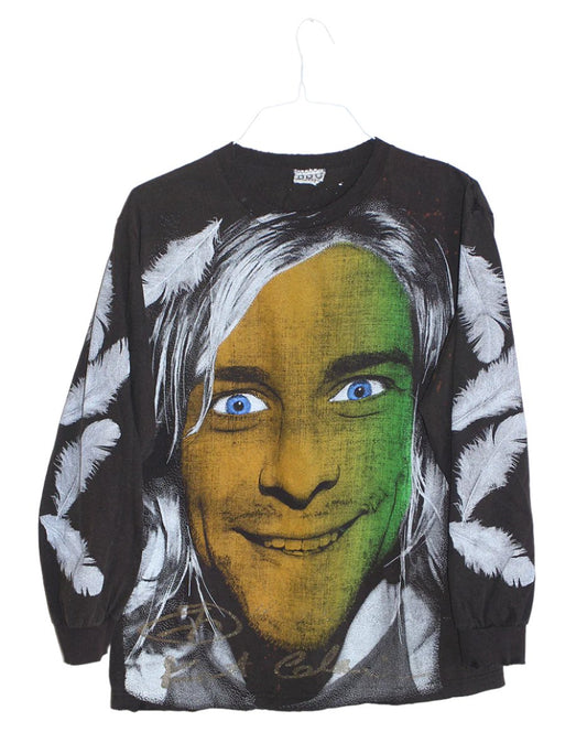 Kurt NIRVANA Faded & Distressed L/S T-shirt (XL)