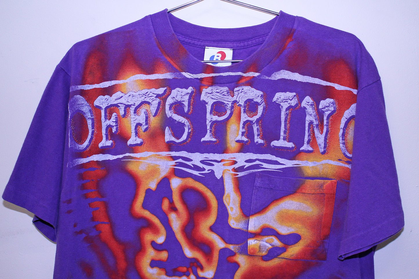 Offspring on vintage cheetah purple tee (M)