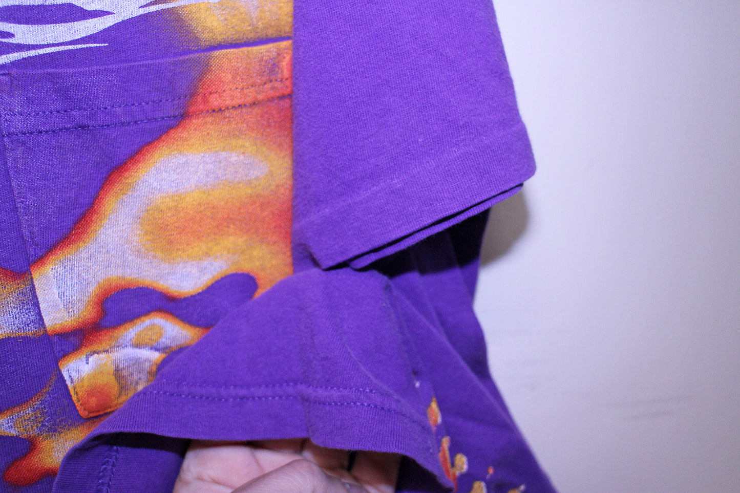 Offspring on vintage cheetah purple tee (M)