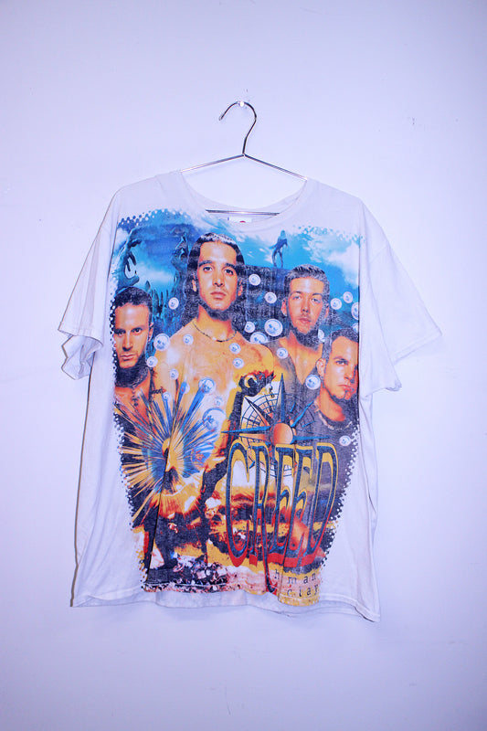 CREED faded print on hanes under tee (XXL)
