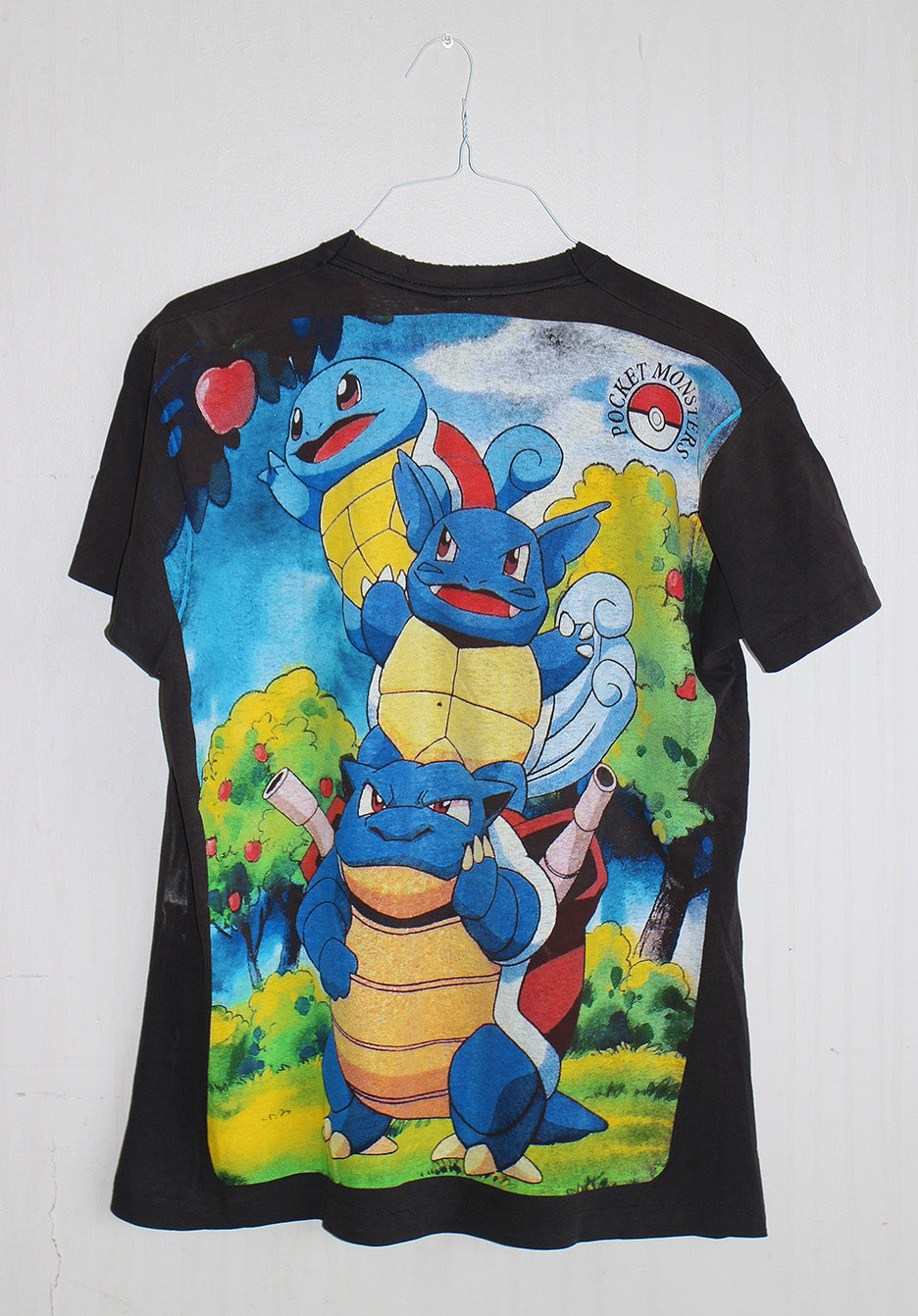 Blastoise on vintage pocket T-shirt (M)