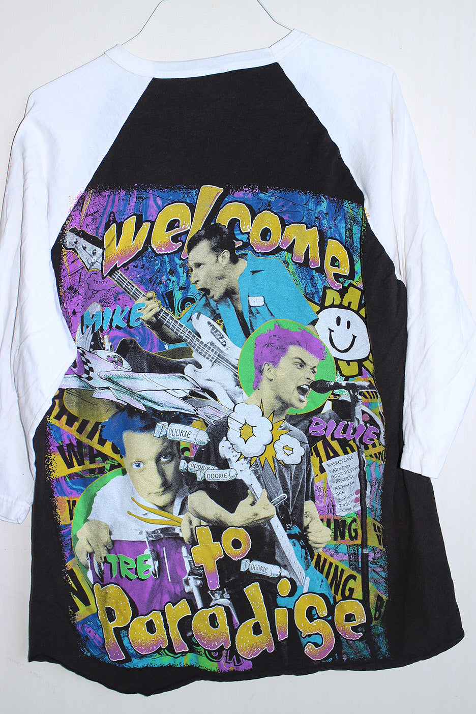 Green Day on Raglan L/S T-Shirt (XL)