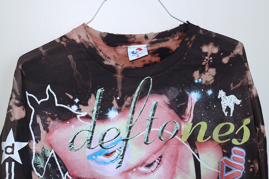 Deftones Faded & Distressed bleached L/S T-shirt