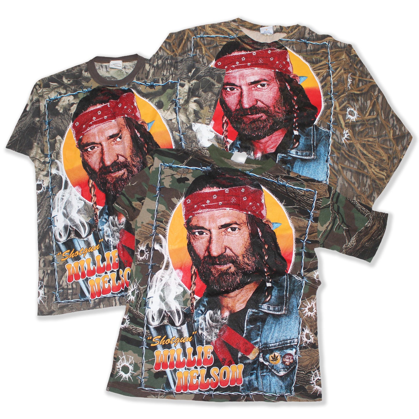 Camouflage Shotgun Willie Orig. fan art shirt