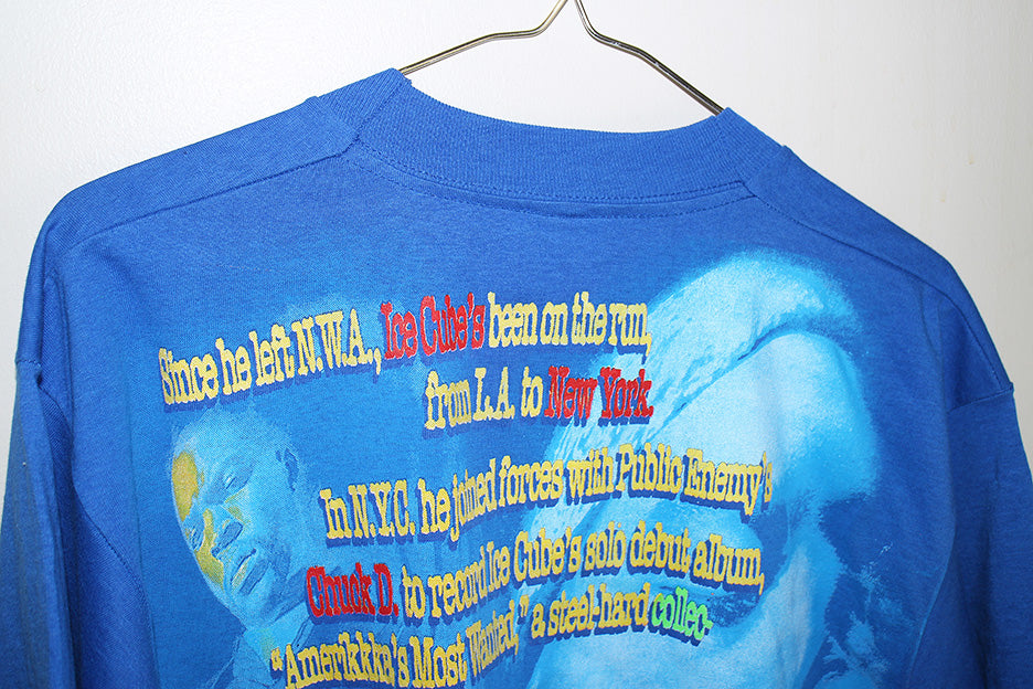 ICE CUBE on Vintage Blue Jerzees (XL)