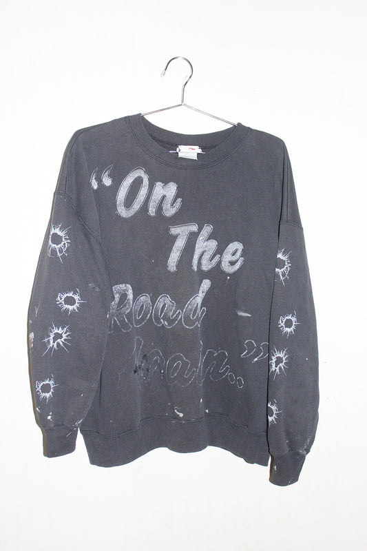 *Reverse* Willie Nelson on Vintage Hanes Sweatshirt (LG)