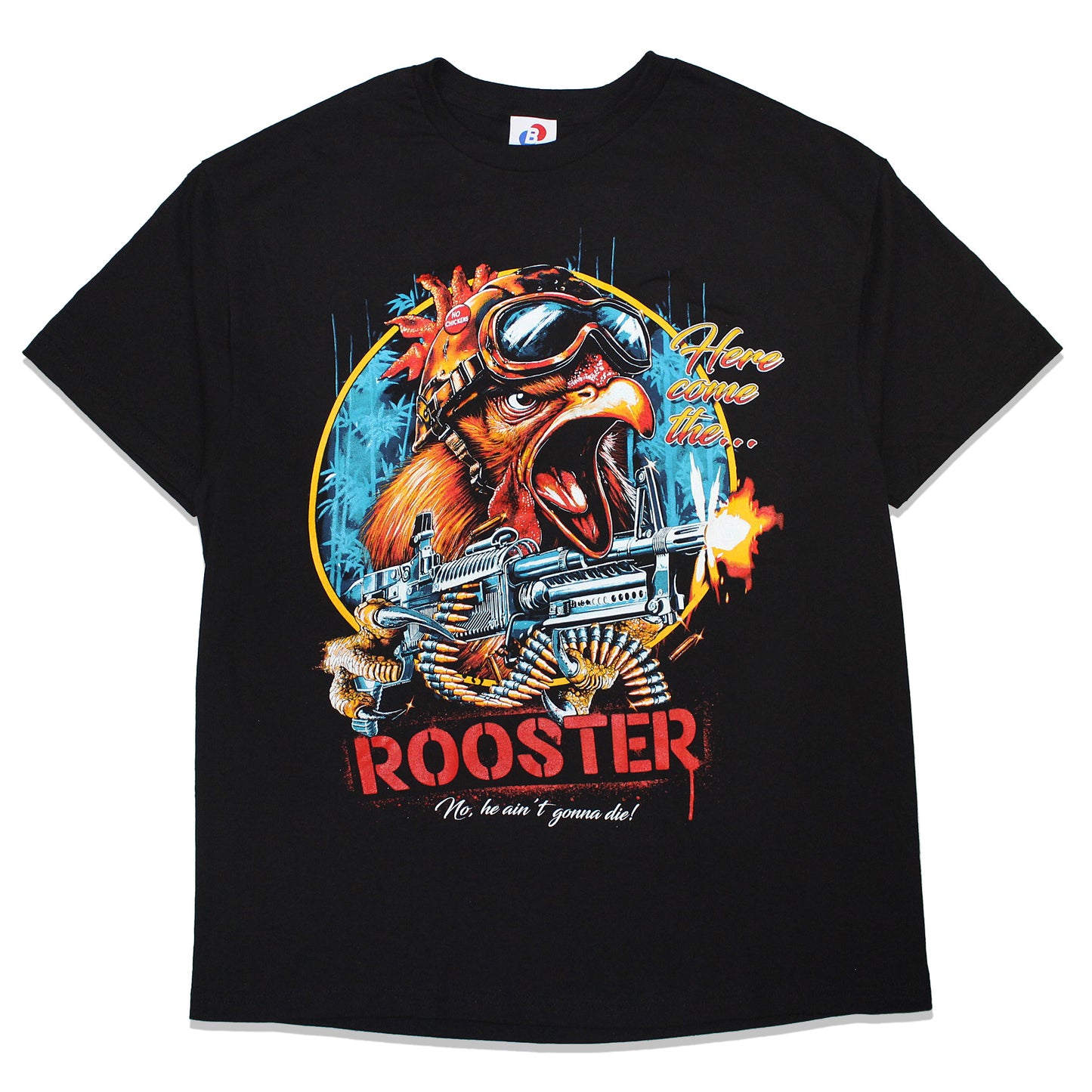 Rooster, No he ain’t gonna die…A.I.C Orig. fan art tee