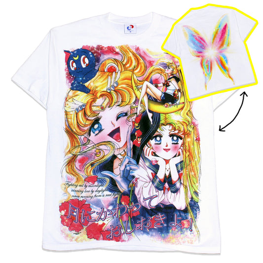 'In the name of the Moon!' Orig. fan art tee *2 Sided Print*