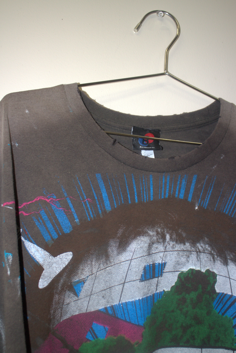 BSC faded raw edge one sided Radiohead Tee (XXL)