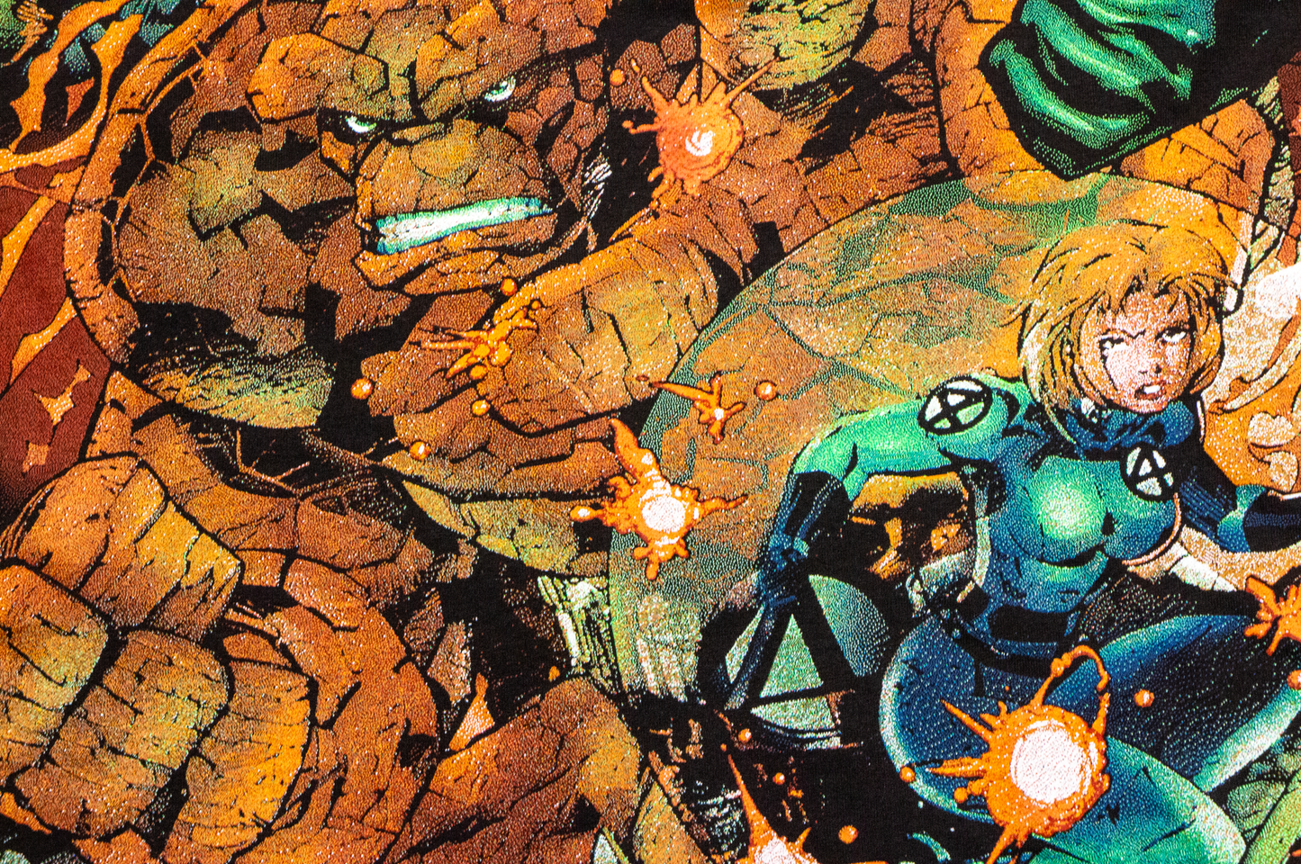 'Fantastic 4 Origin' Orig. fan art *HEAVYWEIGHT OVERSIZED* tee
