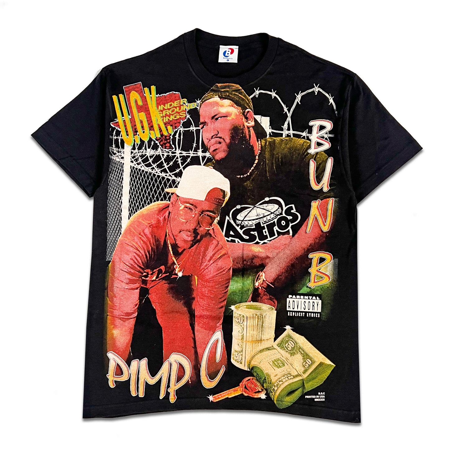 UGK 'Supposed to bubble' Bun B/Pimp C Orig. fan art shirt