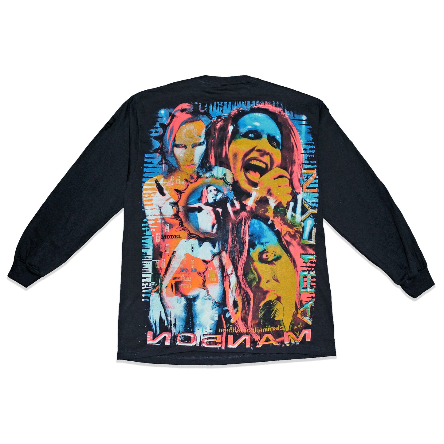 Man5on Mechanical Animals (98' Era) orig. fan art long sleeve tee