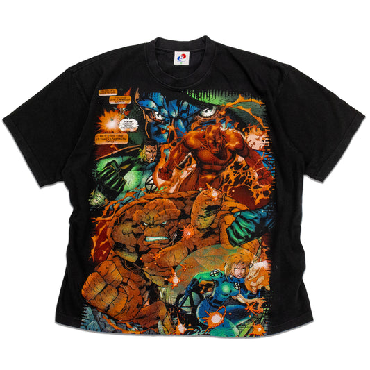 'Fantastic 4 Origin' Orig. fan art *HEAVYWEIGHT OVERSIZED* tee