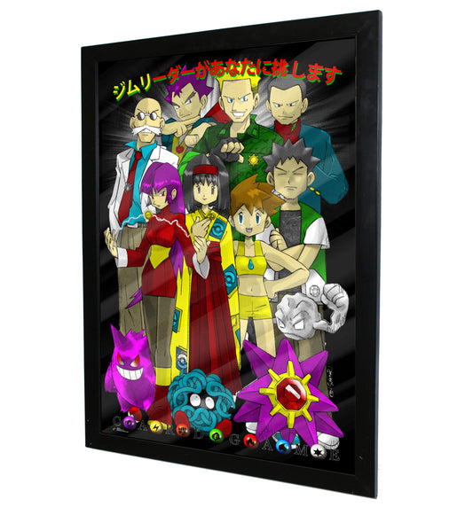 'Gym Masters Challenge You!' Kanto region poster 24x36in