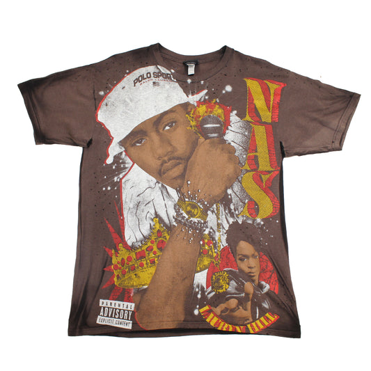 Faded & Distressed bootleg T-shirt 009 (L)