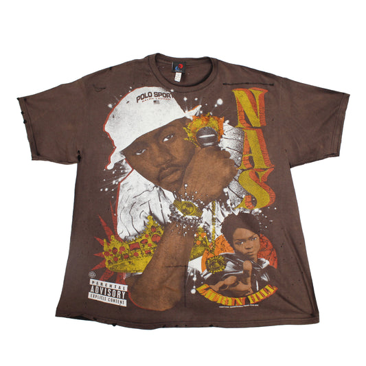Faded & Distressed bootleg T-shirt 011 (2X)